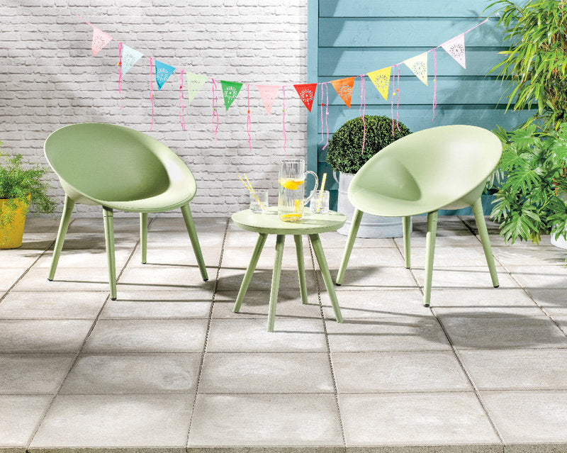 London 2 Seater Set Light Green