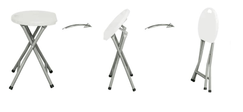 White Party Folding Stool