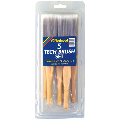 Fleetwood Tech Paint Brush Set - 5 Piece