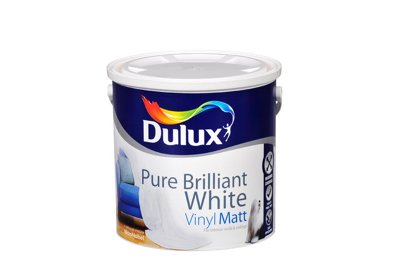 Dulux Vinyl Matt Pure Brilliant White  2.5L