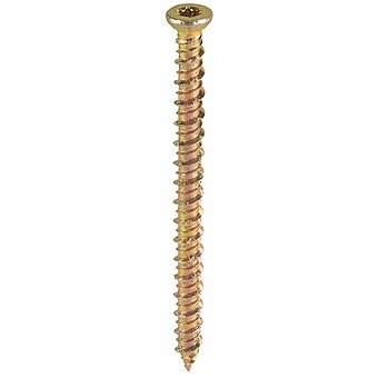 Timco Multi-Fix Concrete Screws - TX - Flat Countersunk - Yellow