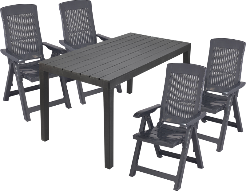 Relaxer 4 Seater Dining Set