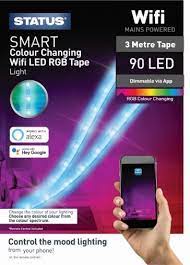 STATUS Smart Colour Changing WiFi LED Tape Lights | 3 Metre
