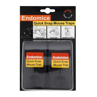 Endomice Quick Snap Mouse Trap - Pack of 2