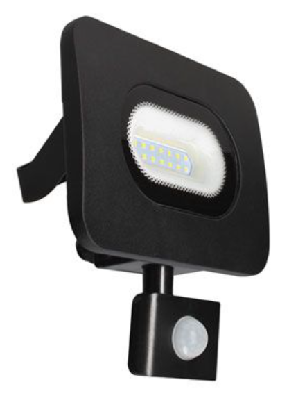 Meridian 20W LED Slim Curved Floodlight With Integrated Junction Box & PIR IP65