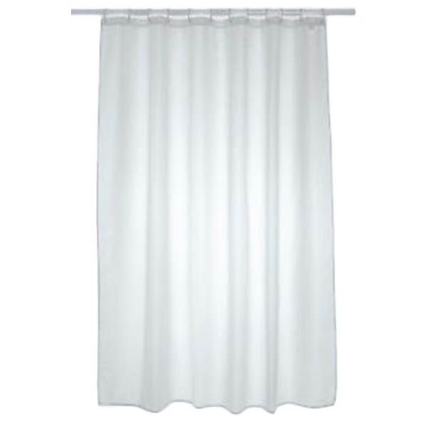 Blue Canyon Plain Polyester White Shower Curtain - 180cm